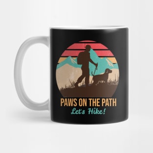 Hiking with a dog Mug